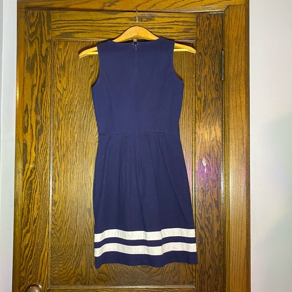 Tommy Hilfiger Midi Navy Blue and White Dress - Picture 2 of 5